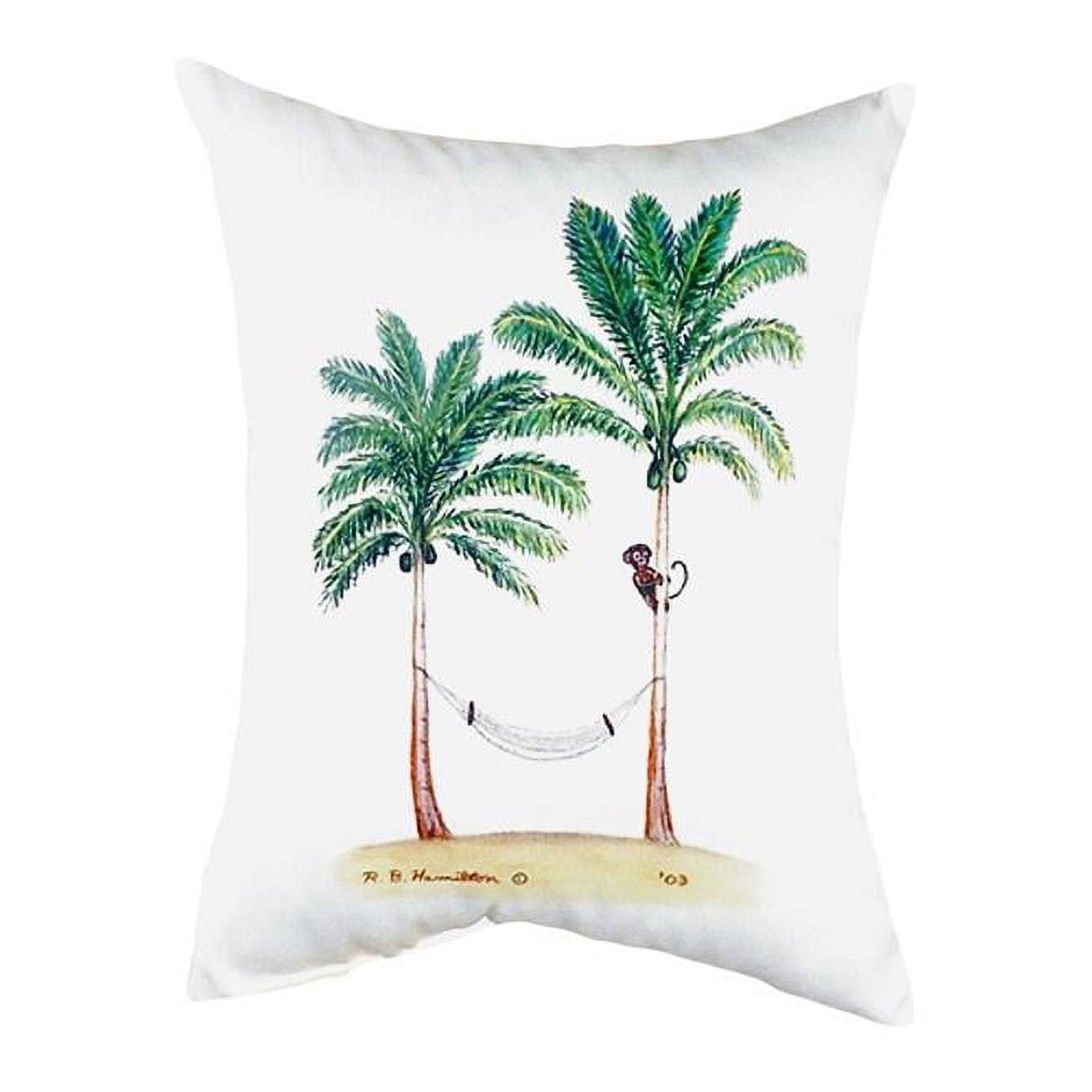 16 x 20 in. Palm Trees & Monkey No Cord Pillow