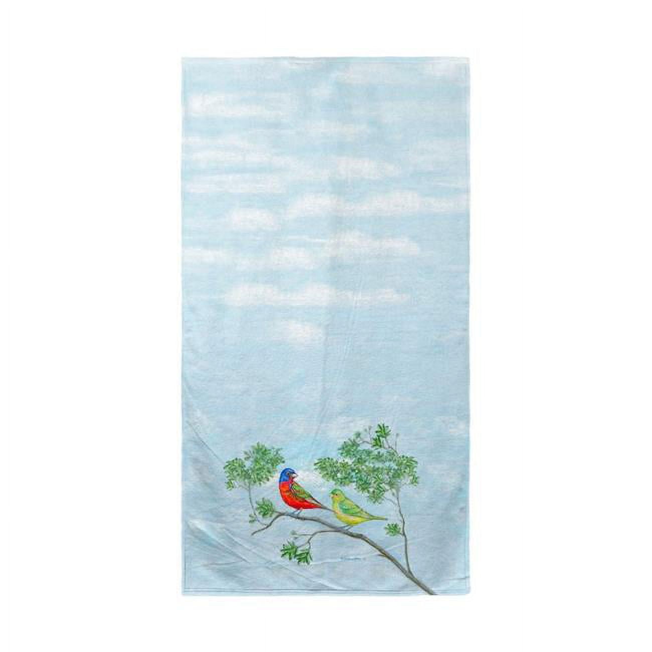 Pair of Buntings Beach Towel