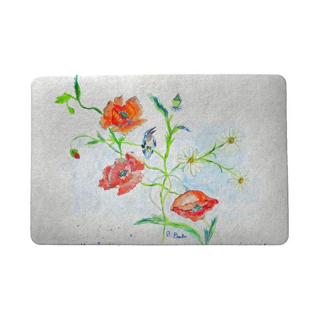18 x 26 in. Poppies & Daisies Door Mat