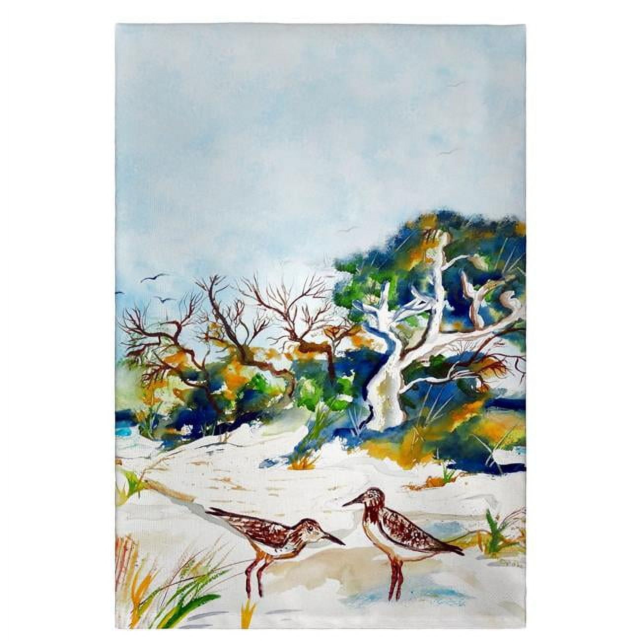 Picture of Betsy Drake GT487 Trees & Beach Guest Towel