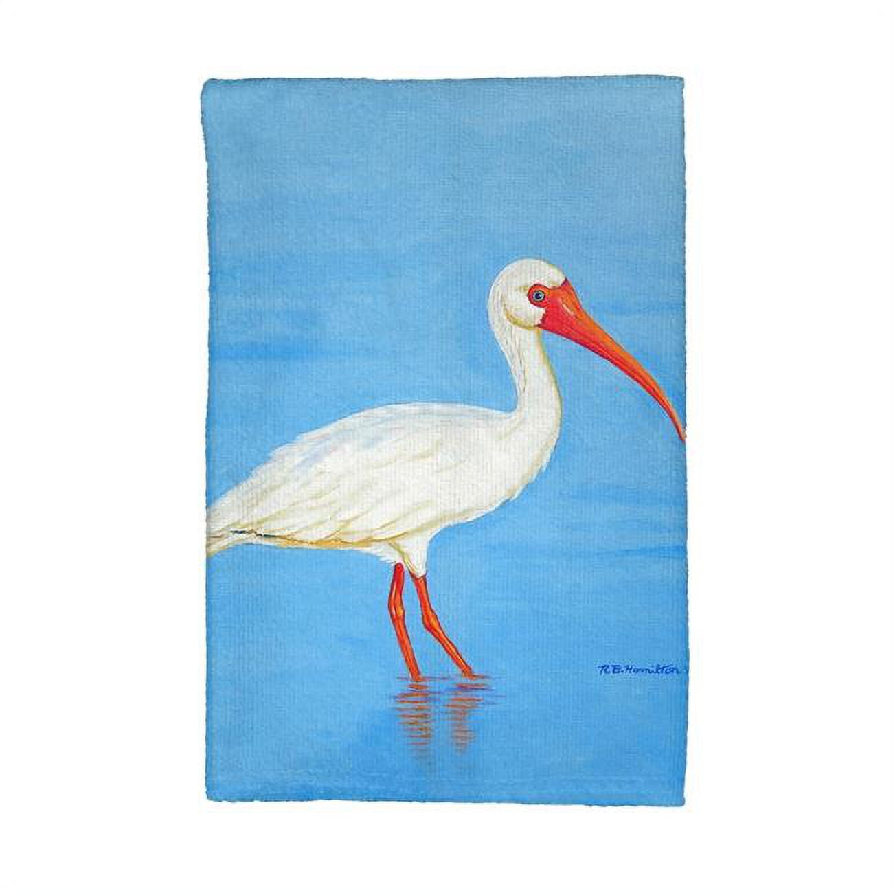Picture of Betsy Drake KT1086 Posing White Ibis Kitchen Towel