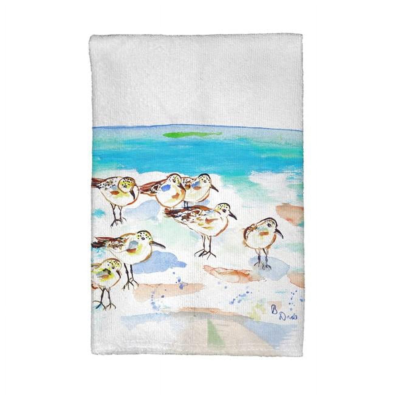 Picture of Betsy Drake KT1089 Seven Sanderlings Kitchen Towel