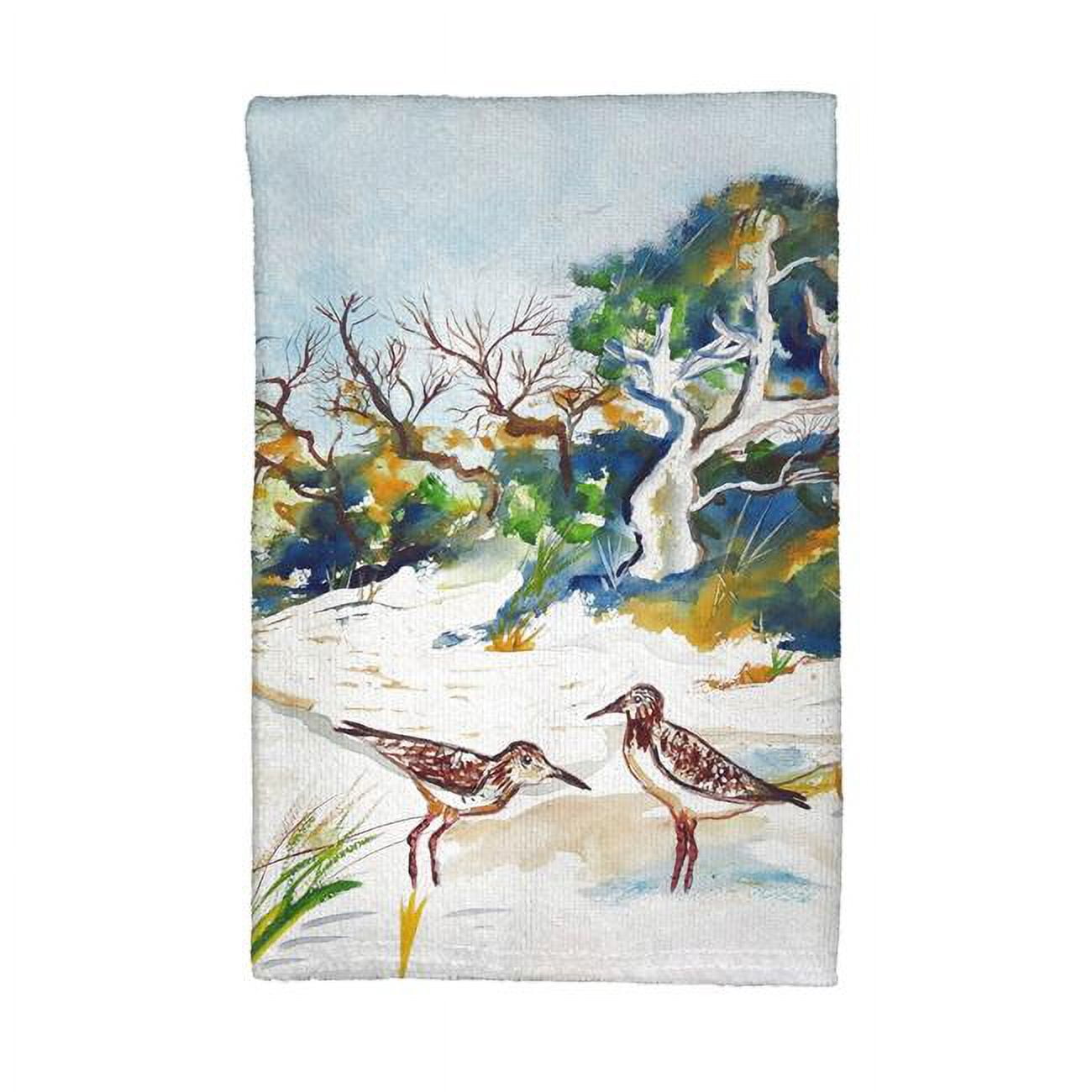 Picture of Betsy Drake KT487 Trees & Beach Kitchen Towel
