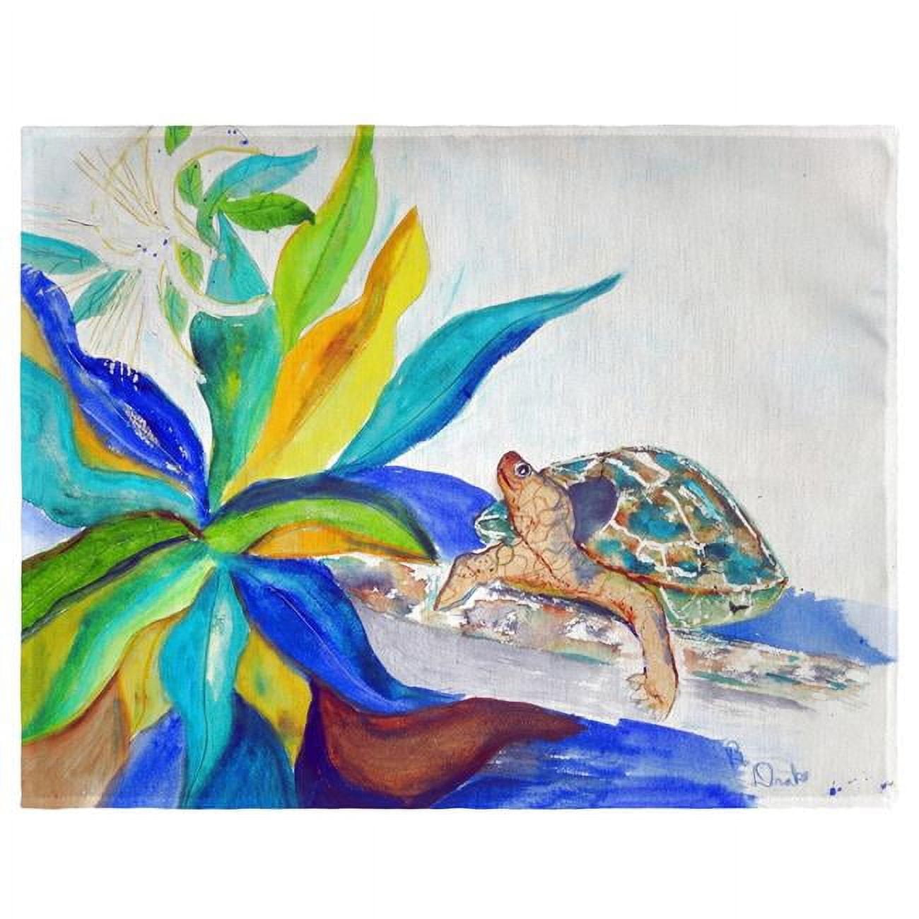 Picture of Betsy Drake PM1071 Turtle & Lily Place Mat - Set of 4