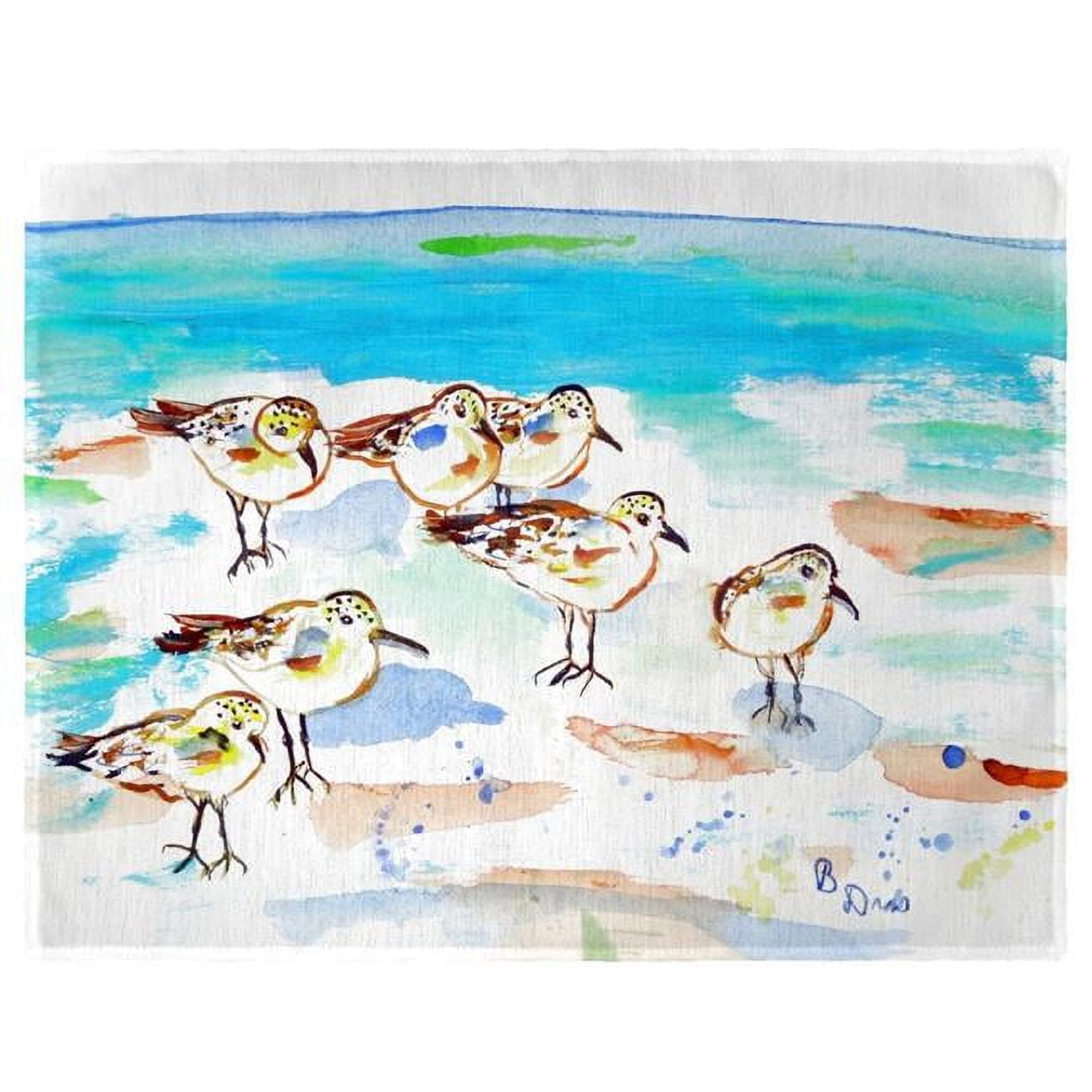 Picture of Betsy Drake PM1089 Seven Sanderlings Place Mat - Set of 4