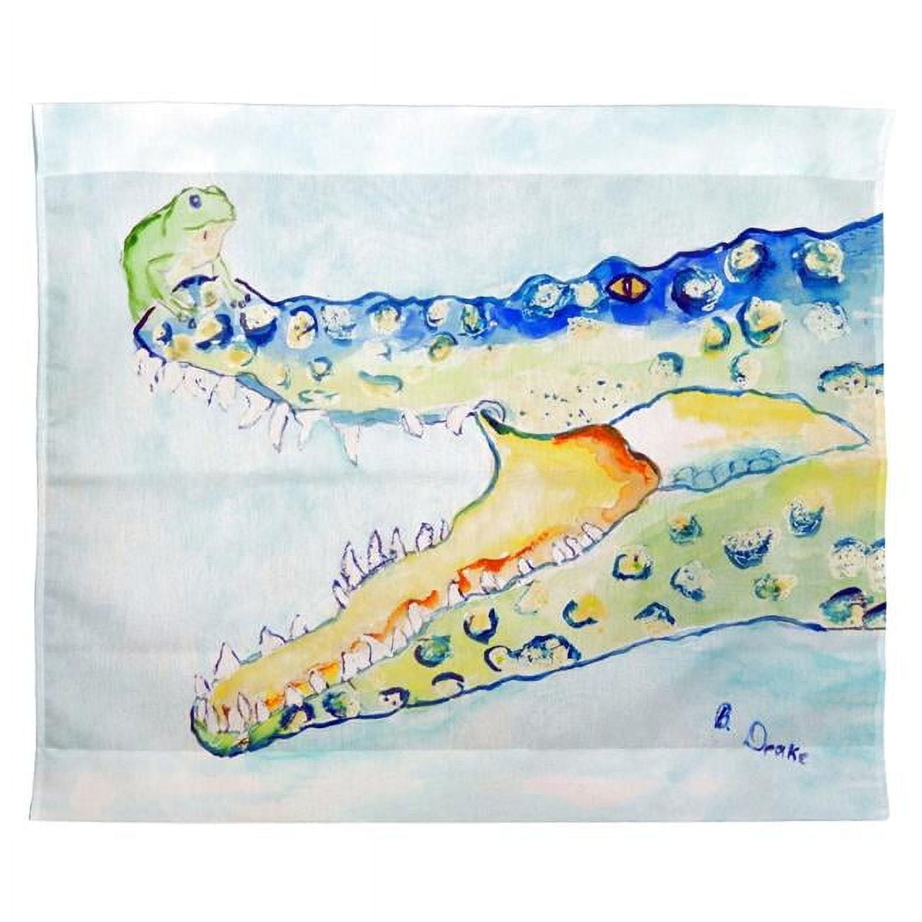24 x 30 in. Crocodile & Frog Wall Hanging