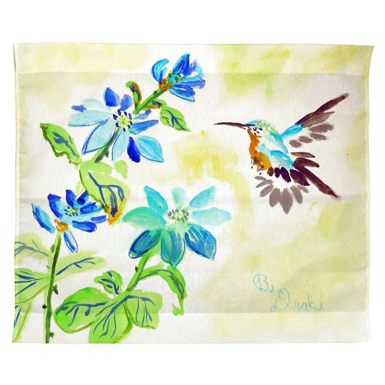 24 x 30 in. Aqua Hummingbird Wall Hanging