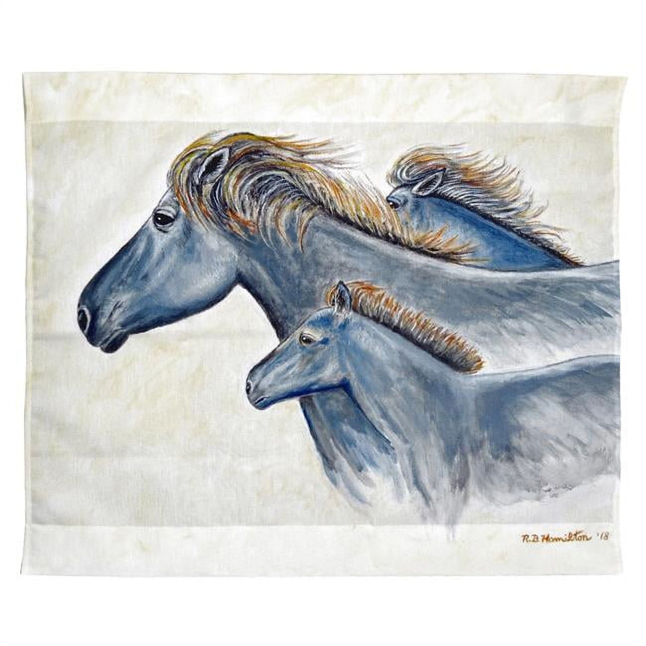 24 x 30 in. Wild Horses Wall Hanging