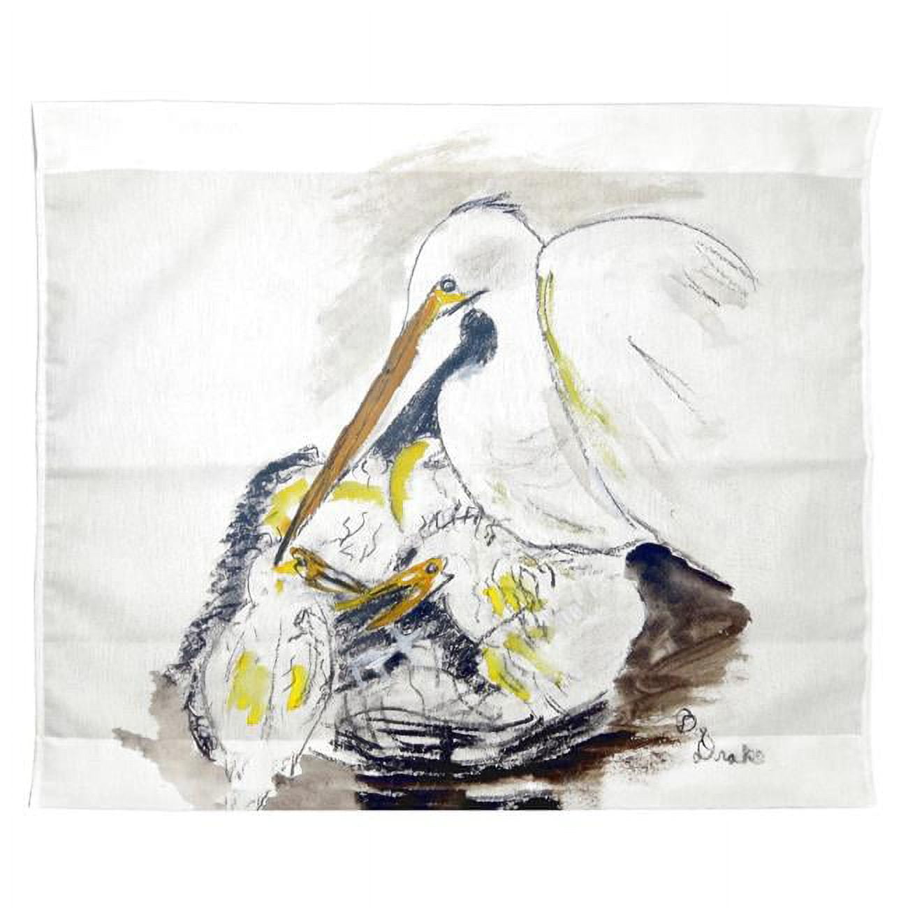 24 x 30 in. Egret & Chicks Wall Hanging