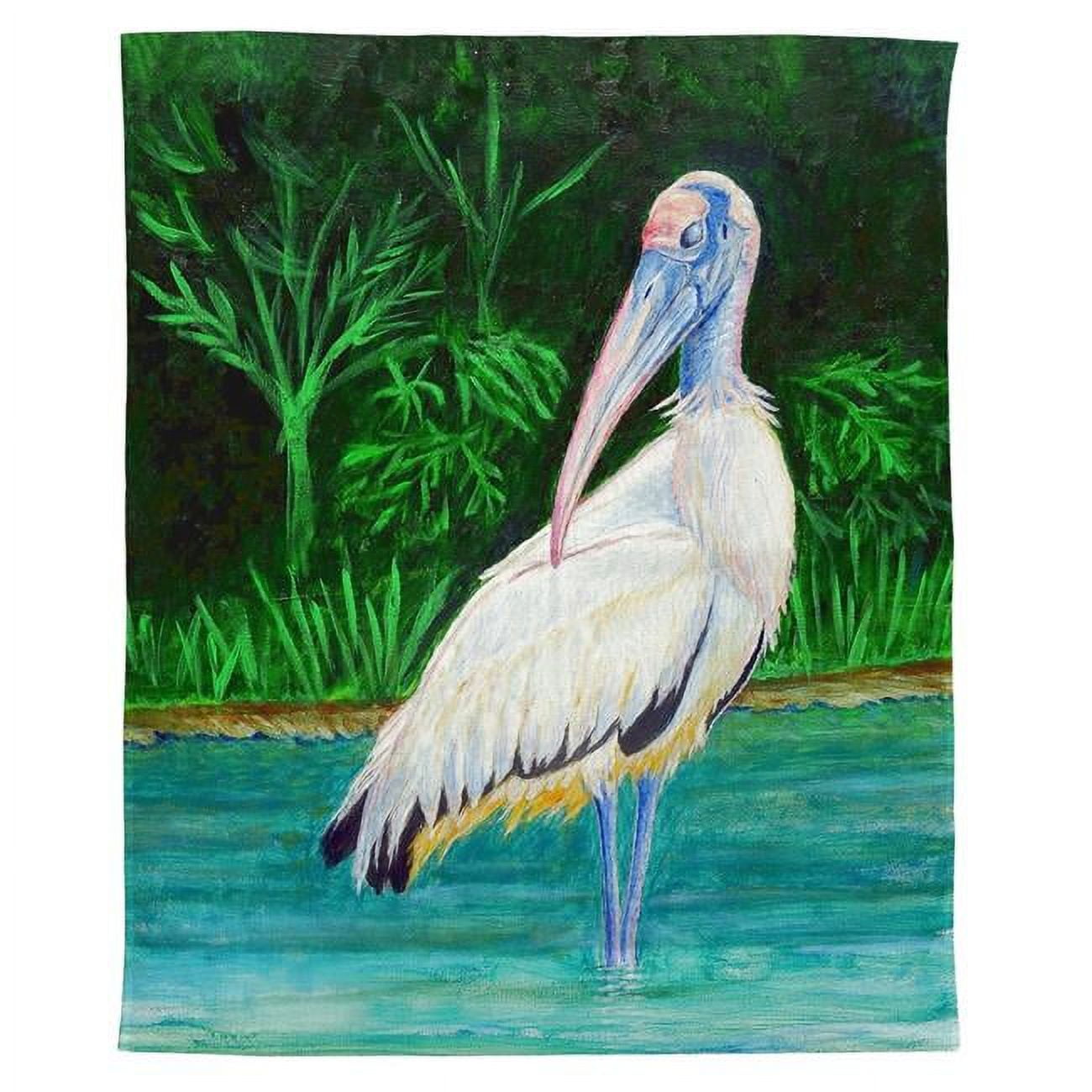 24 x 30 in. Dicks Wood Stork Wall Hanging