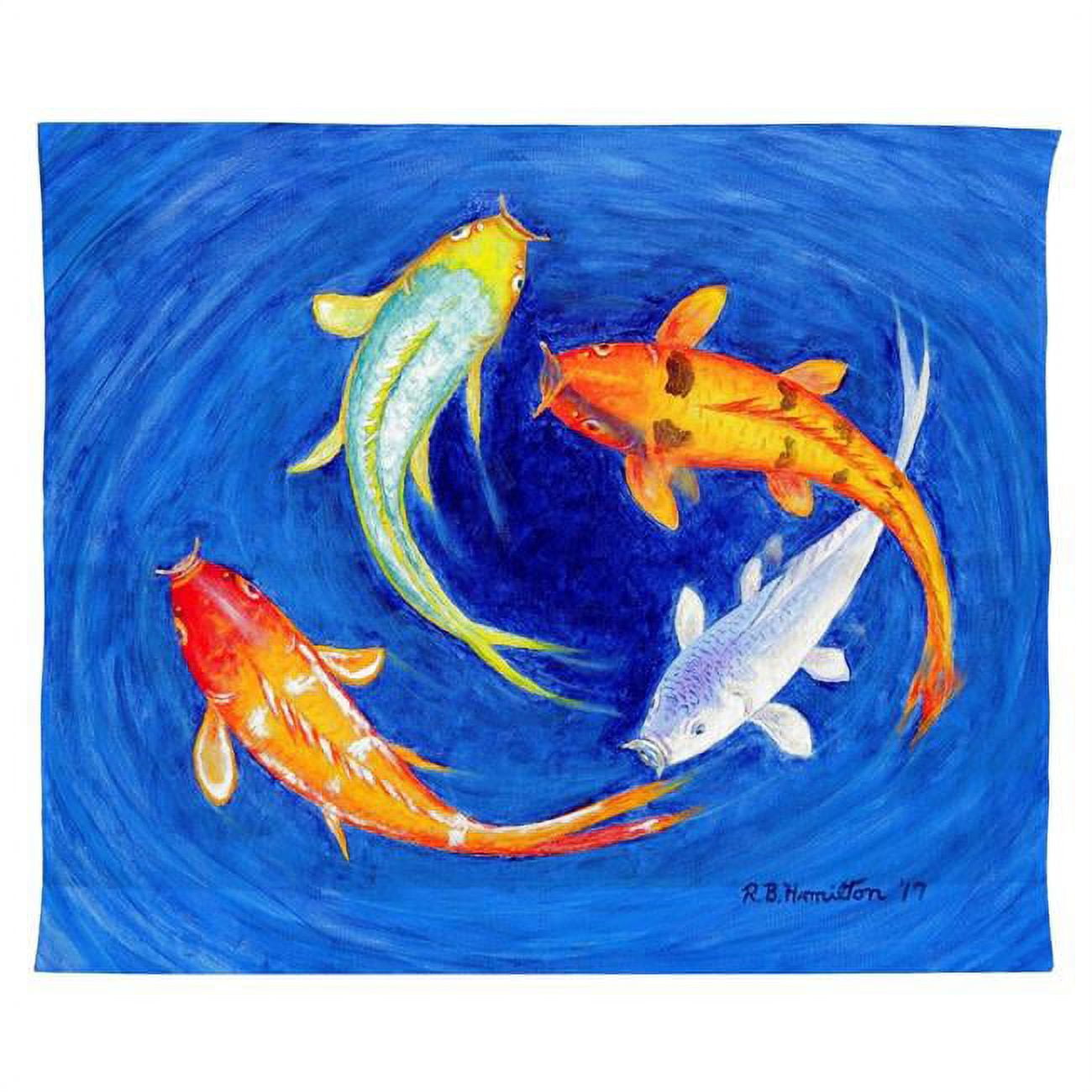 24 x 30 in. Swirling Koi Wall Hanging