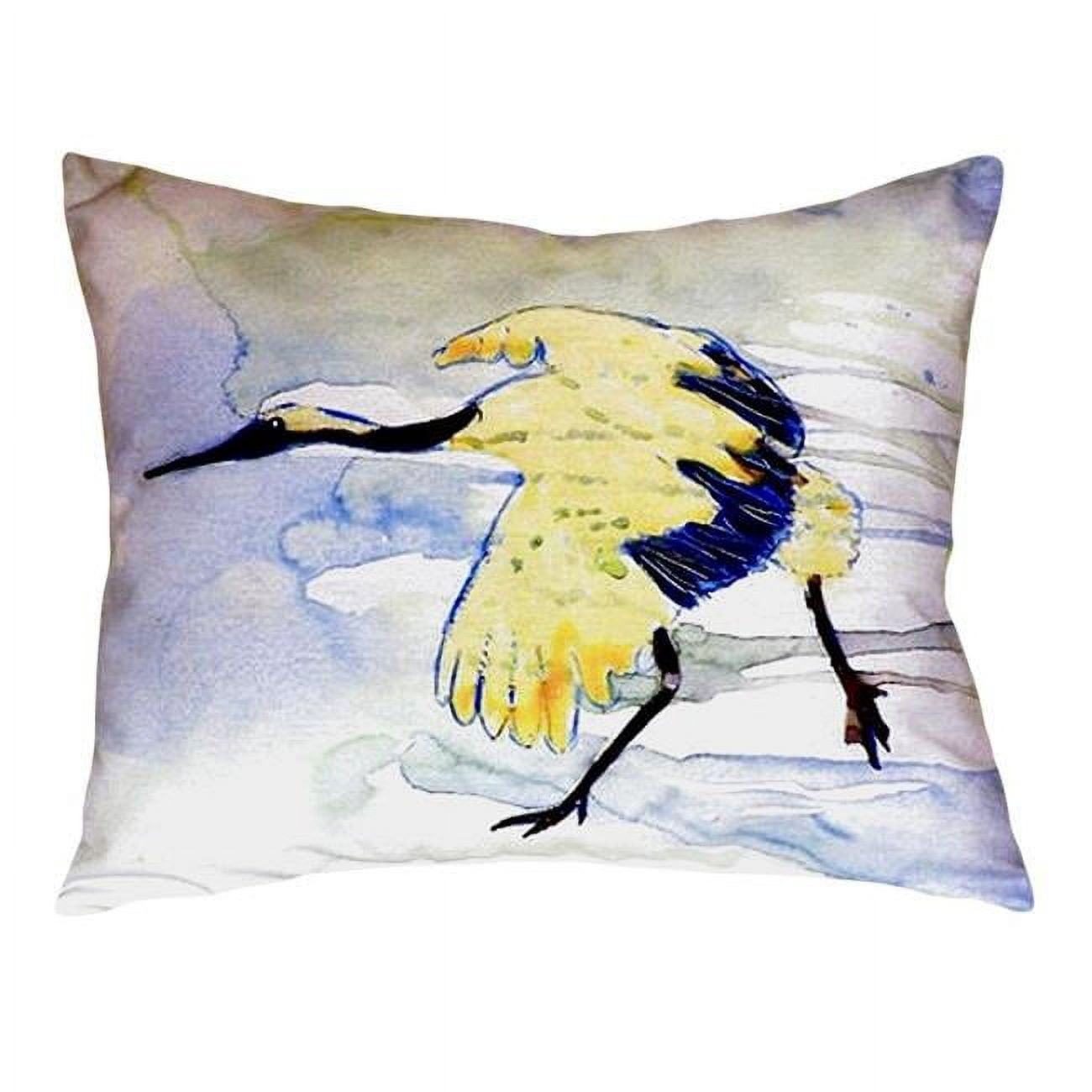16 x 20 in. Yellow Crane No Cord Pillow