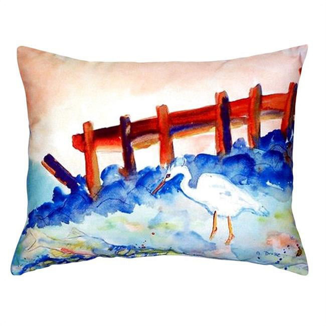 16 x 20 in. Great White Heron No Cord Pillow