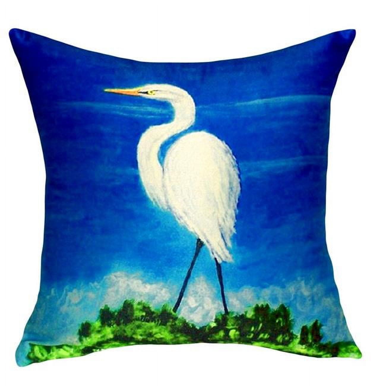 18 x 18 in. Great Egret No Cord Pillow