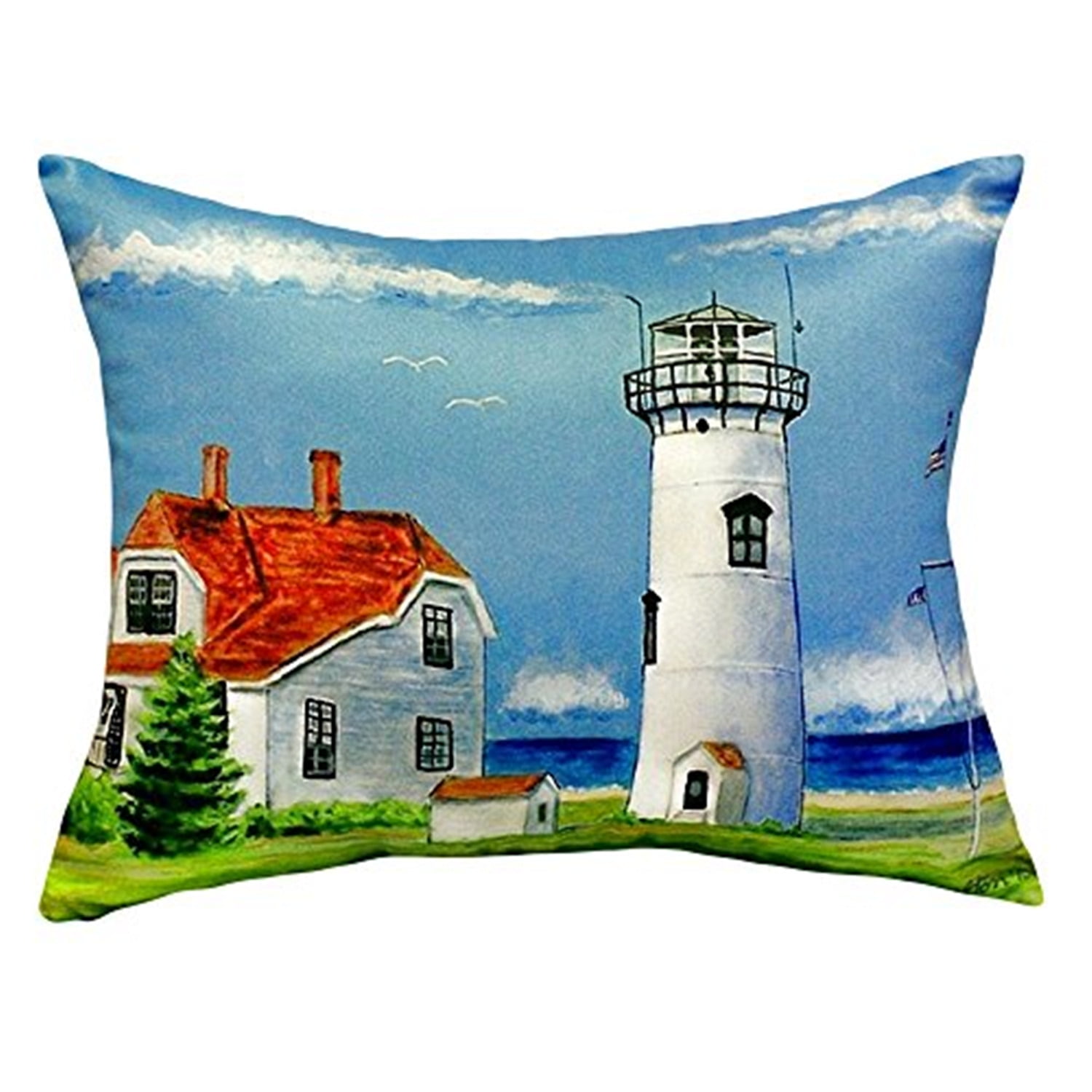 16 x 20 in. Chatham Ma Lighthouse No Cord Pillow
