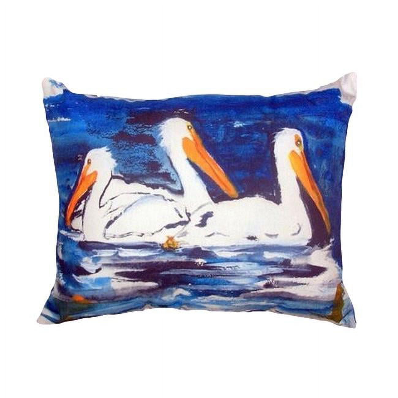 16 x 20 in. Three Pelicans No Cord Pillow