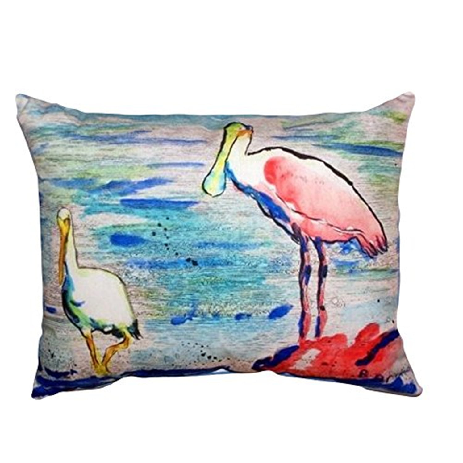 16 x 20 in. Spoonbill & Ibis No Cord Pillow