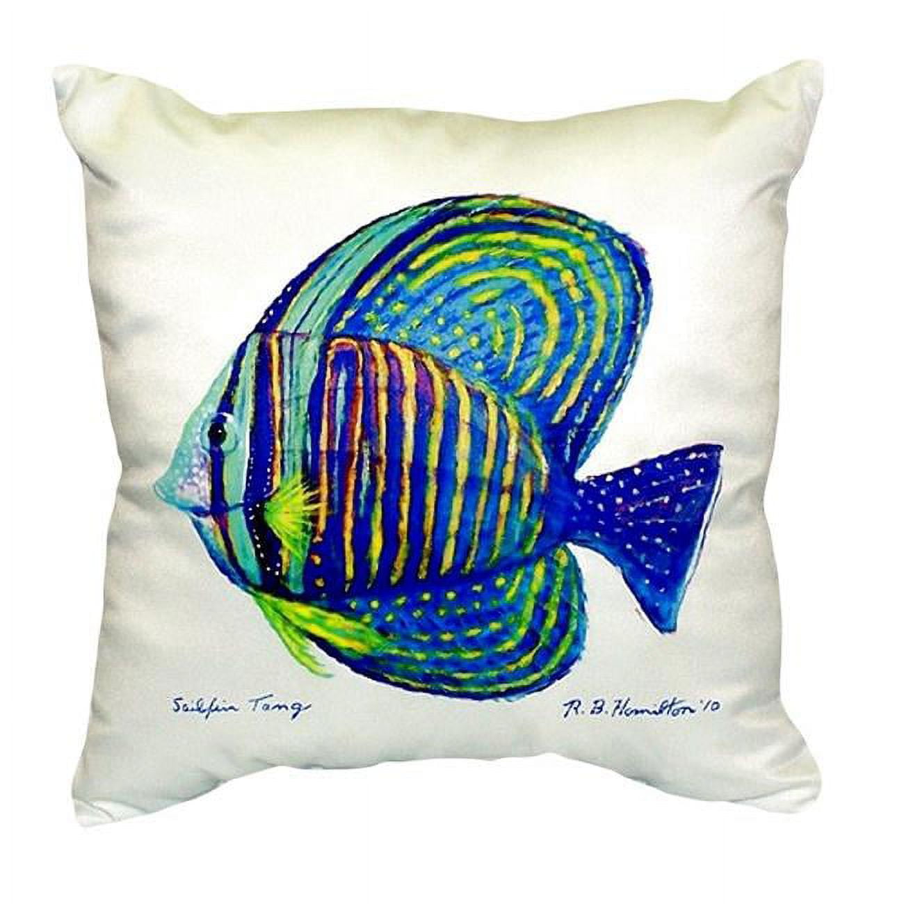 18 x 18 in. Sailfin Tang No Cord Pillow