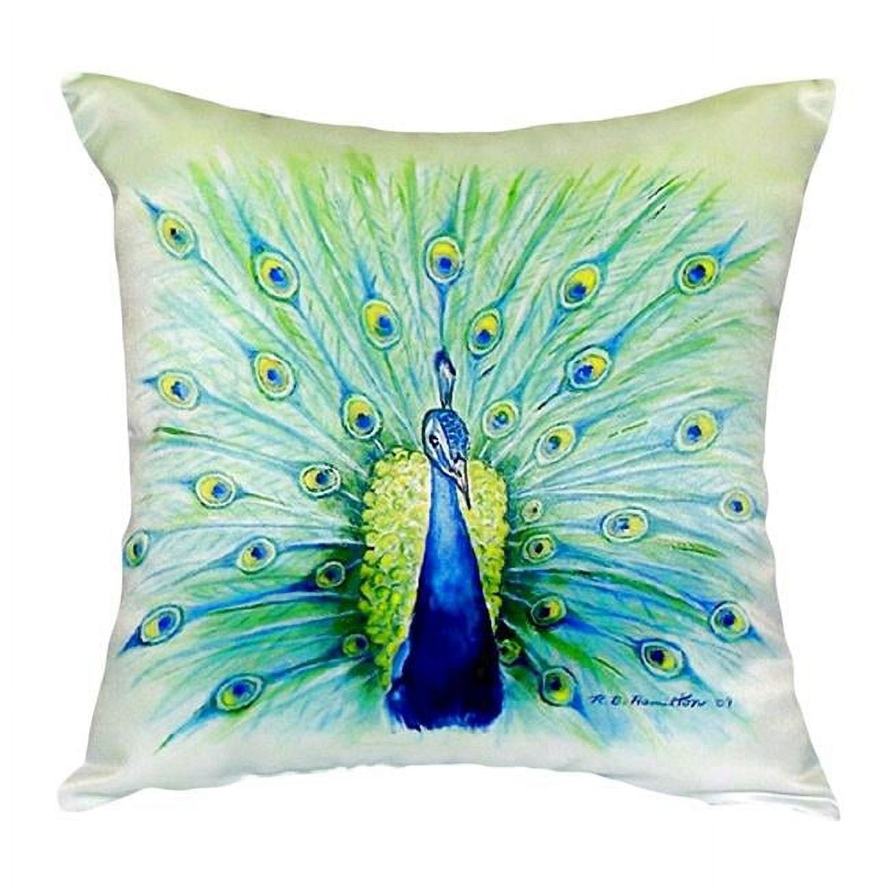 18 x 18 in. Peacock No Cord Pillow