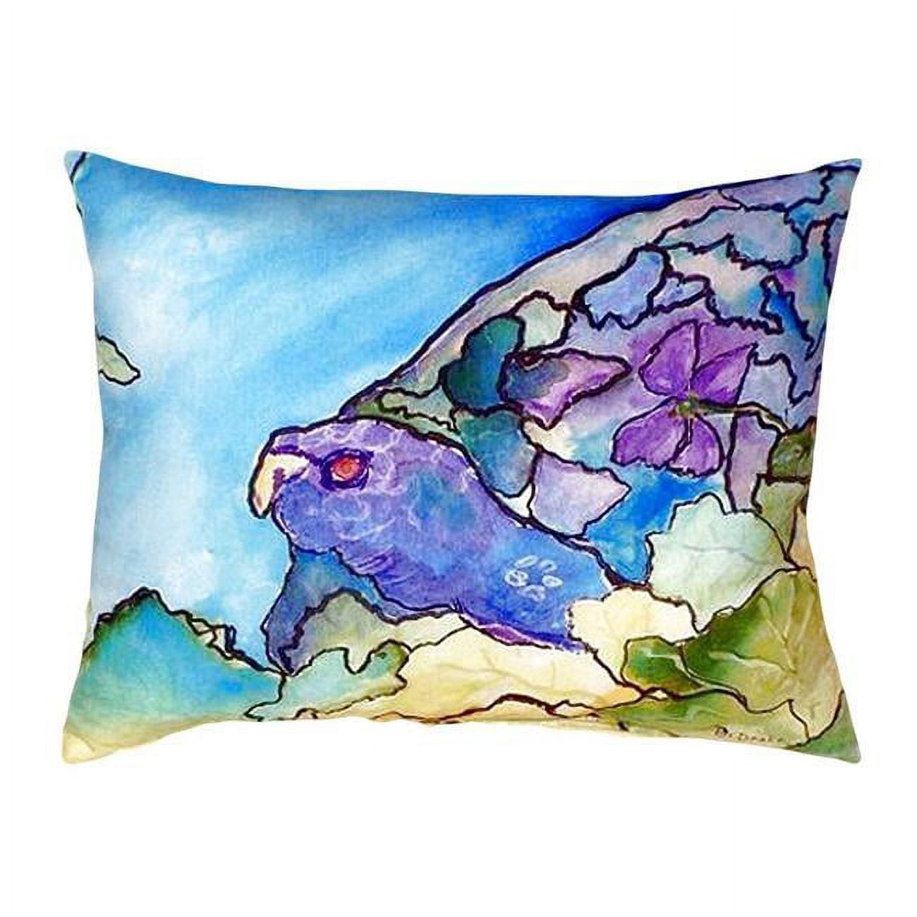 16 x 20 in. Purple Turtle No Cord Pillow