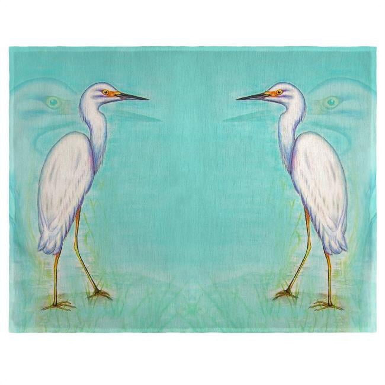 Picture of Betsy Drake PM025 Snowy Egret Place Mat - Set of 4