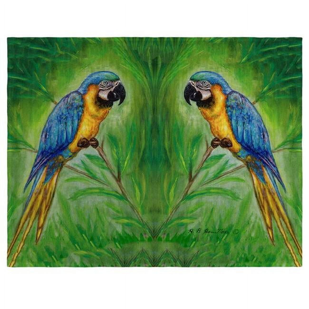Picture of Betsy Drake PM032 Blue Macaw Place Mat - Set of 4