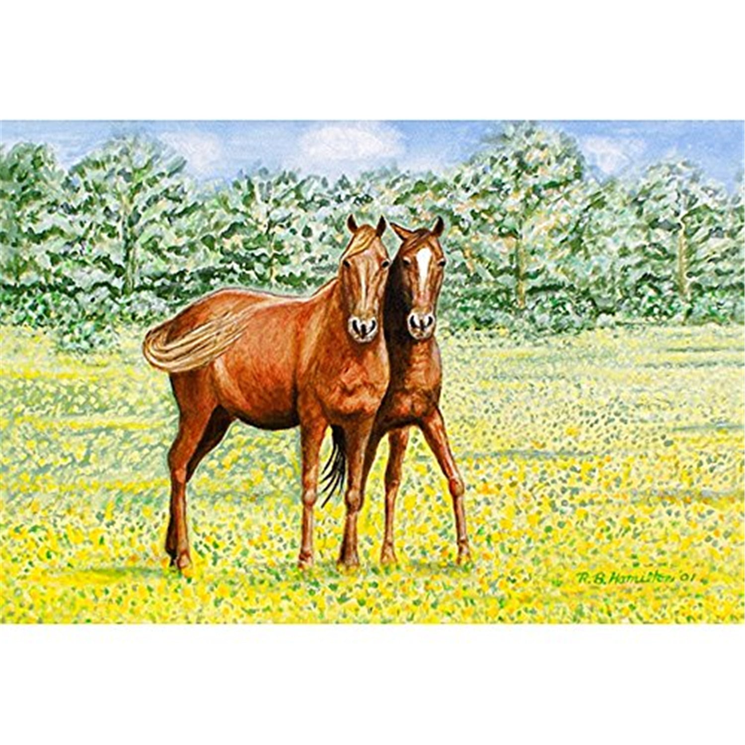 Picture of Betsy Drake PM057 Horses Place Mat - Set of 4