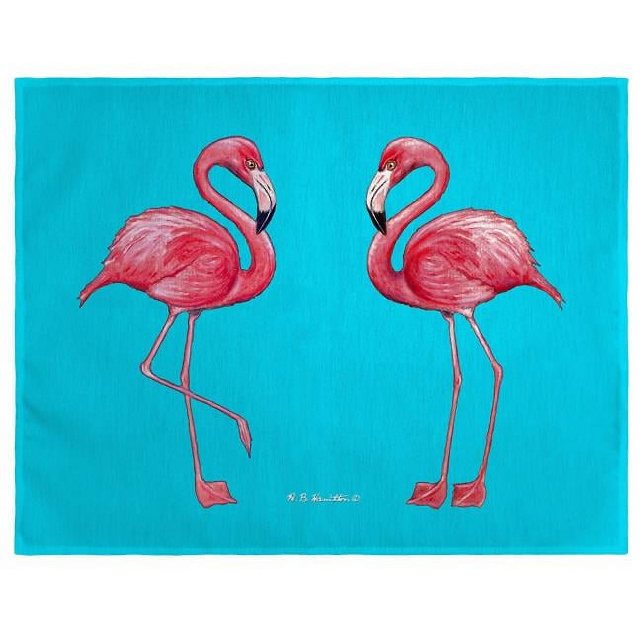 Picture of Betsy Drake PM084 Pink Flamingo Place Mat - Set of 4