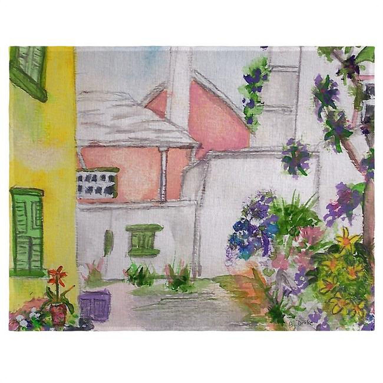 Picture of Betsy Drake PM108 Yellow House Place Mat - Set of 4