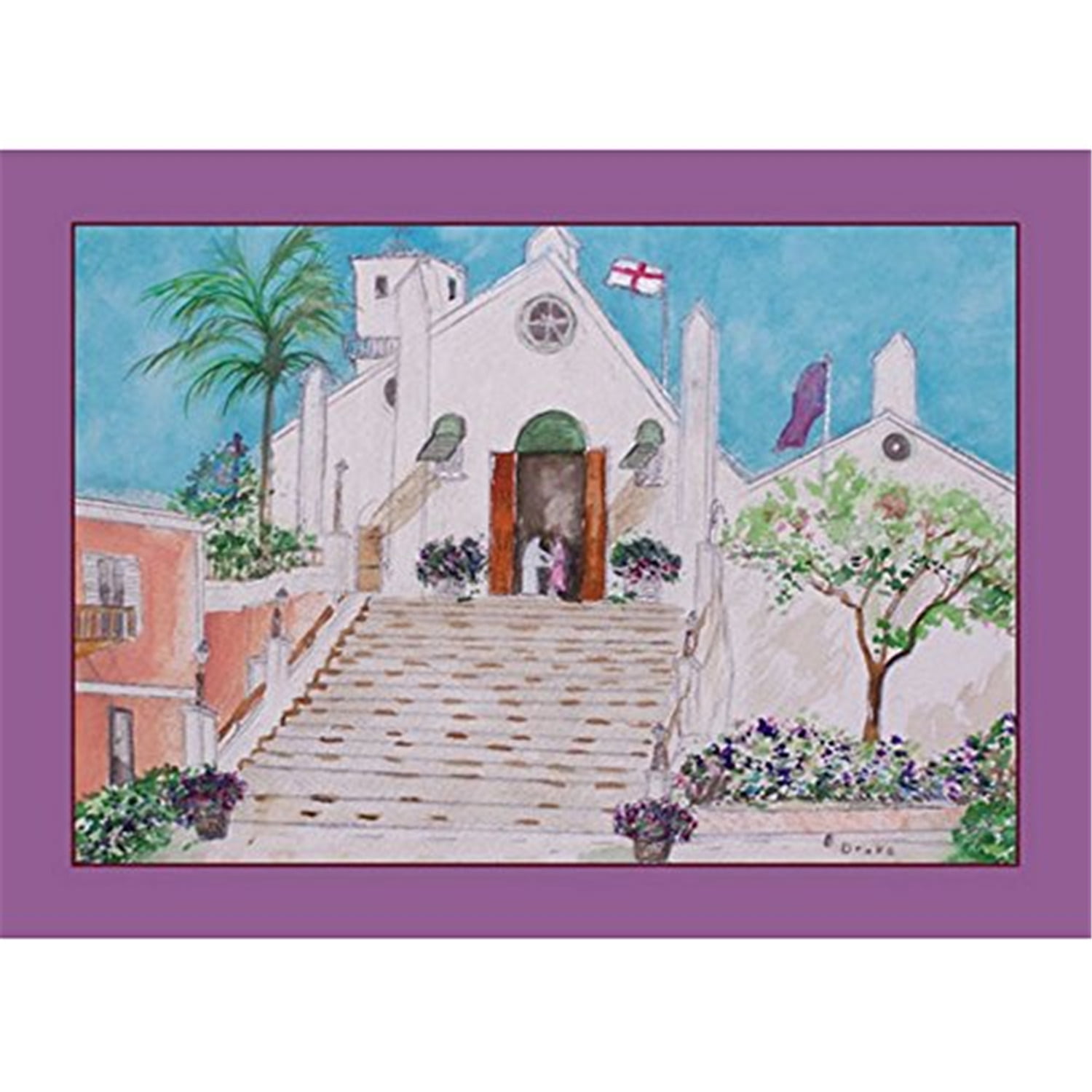 Picture of Betsy Drake PM146 Church Place Mat - Set of 4