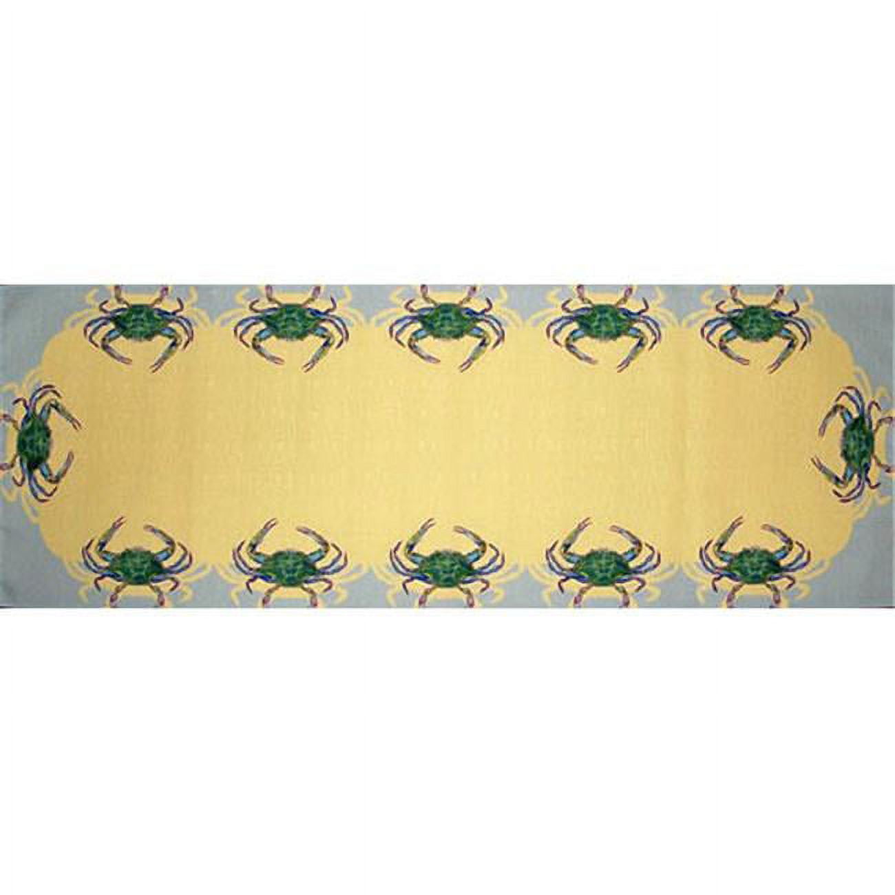 Picture of Betsy Drake RN004G 13 x 54 in. Blue Crab Table Runner