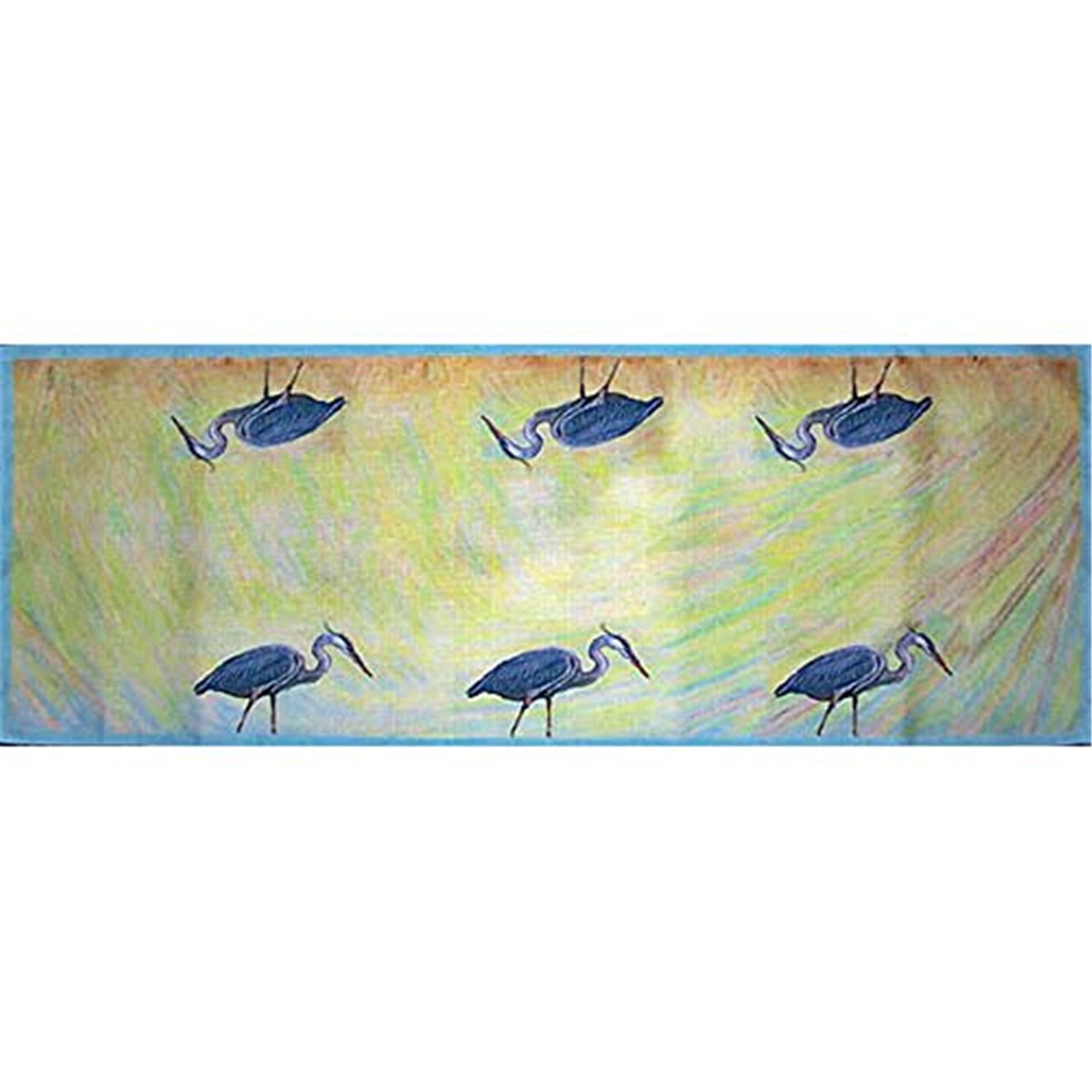 Picture of Betsy Drake RN027G 13 x 54 in. Blue Heron Table Runner