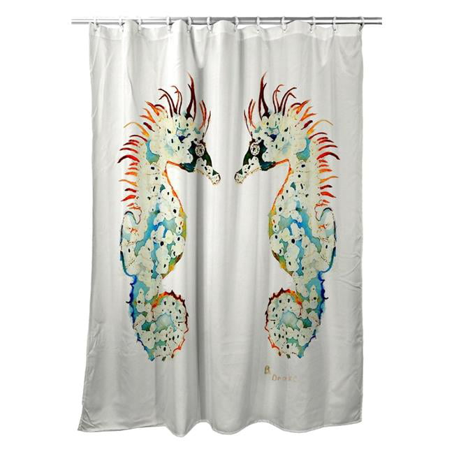 Betsys Sea Horse Shower Curtain