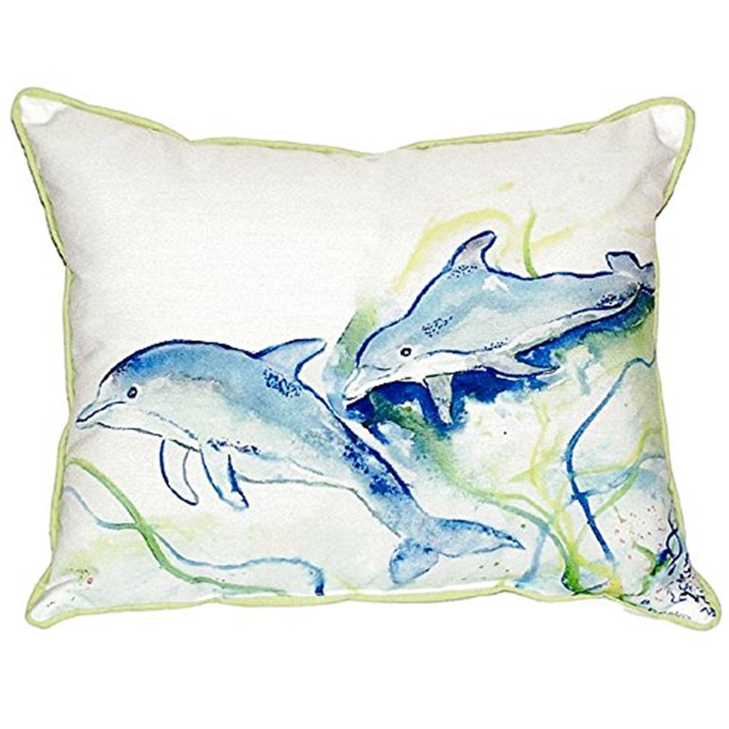 11 x 14 in. Betsys Dolphins Small Indoor & Outdoor Pillow