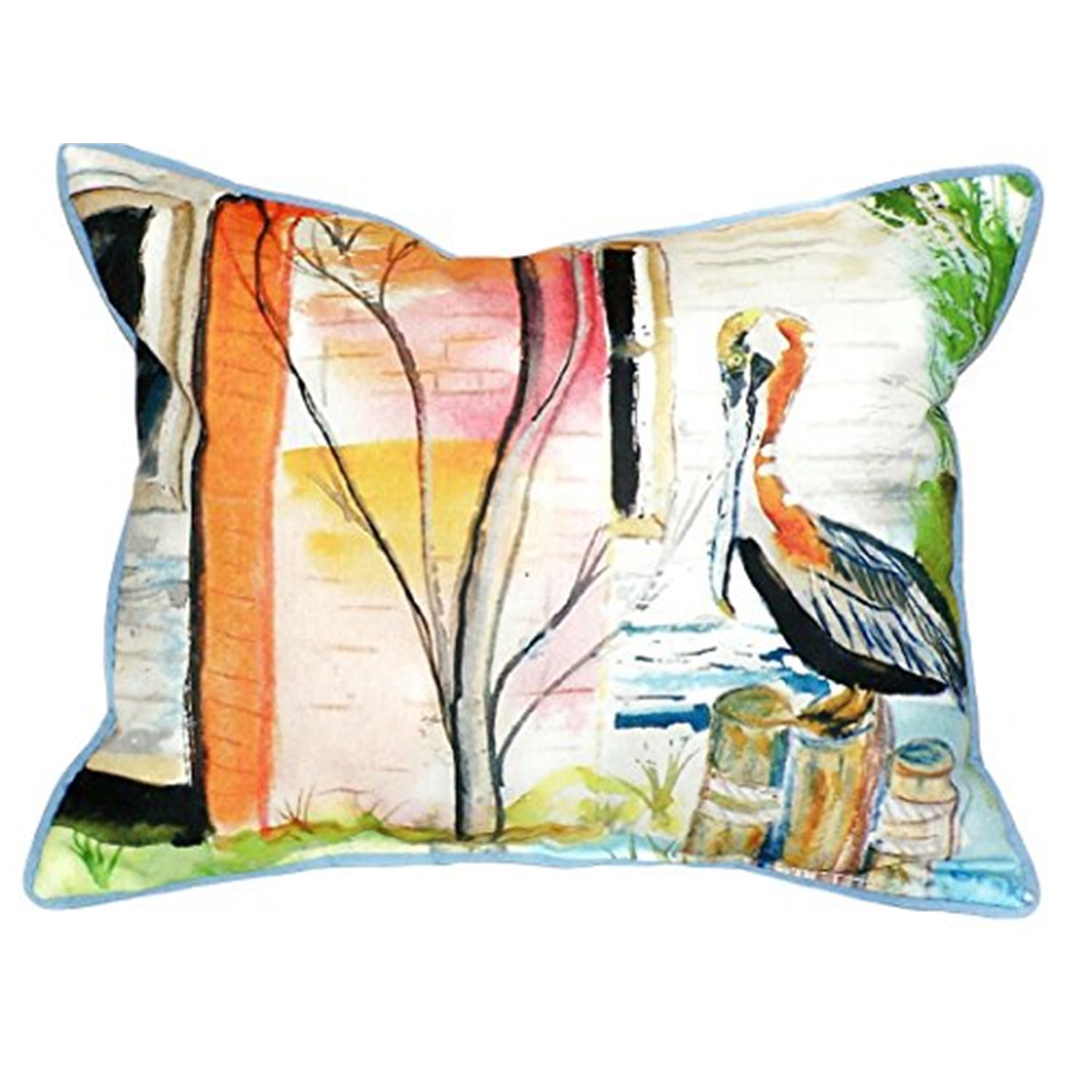 11 x 14 in. Betsys Pelican Small Indoor & Outdoor Pillow