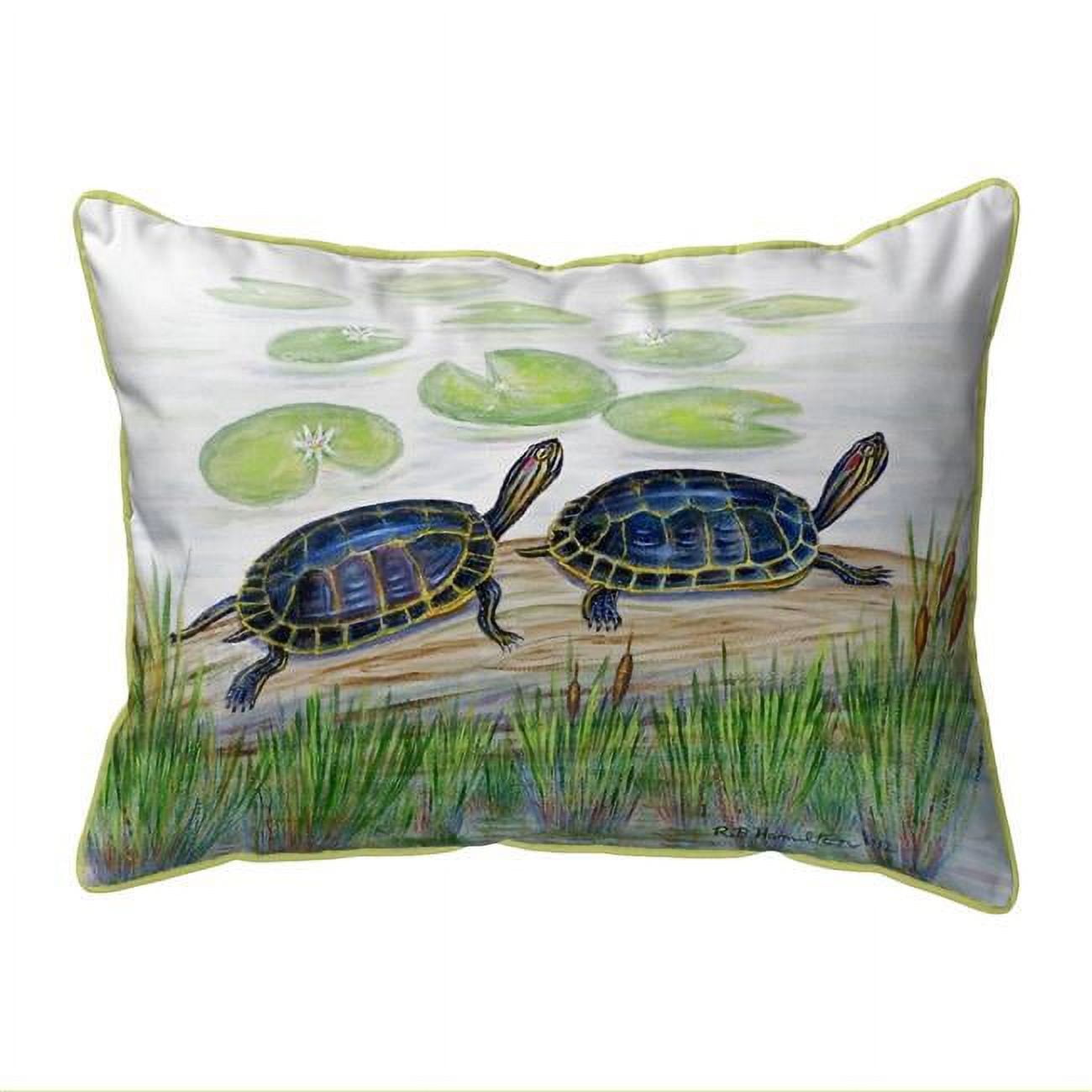 11 x 14 in. Two Turtles Small Indoor & Outdoor Pillow