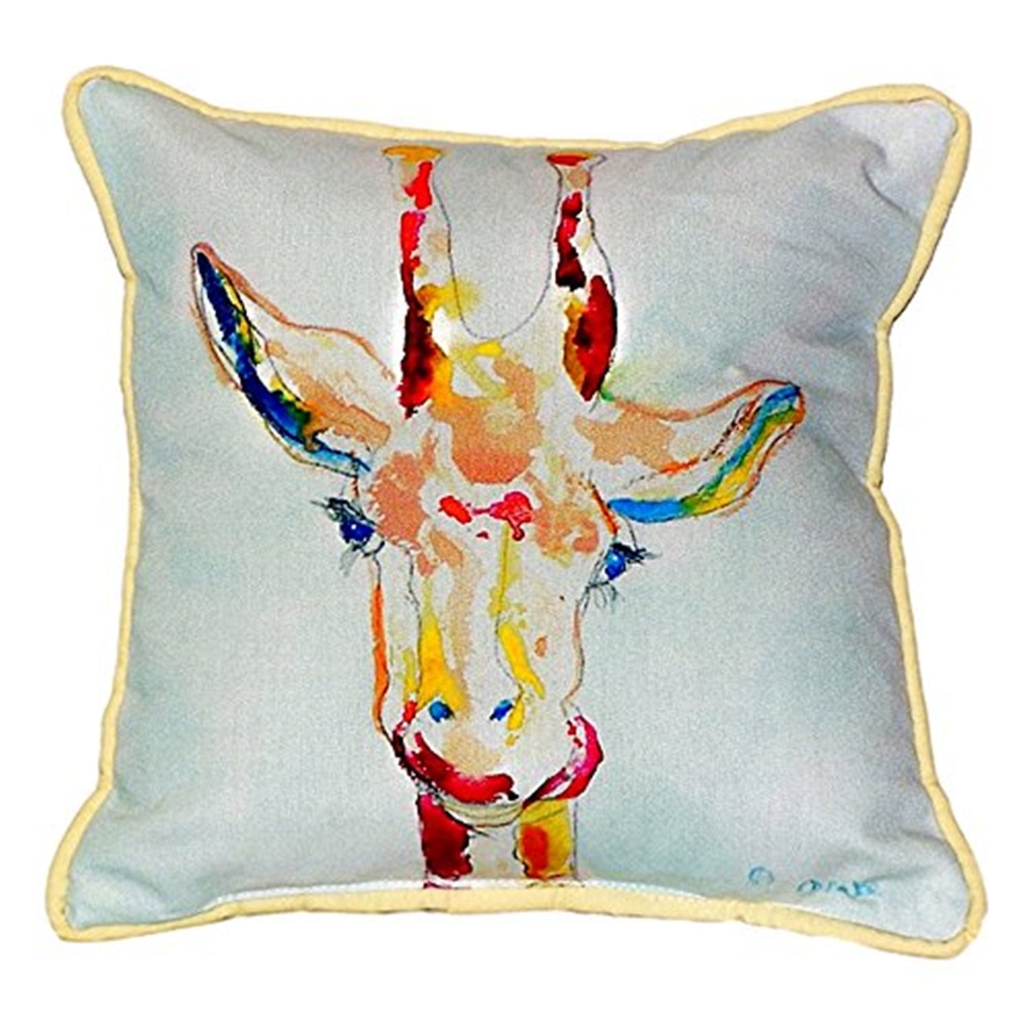 12 x 12 in. Giraffe Small Indoor & Outdoor Pillow