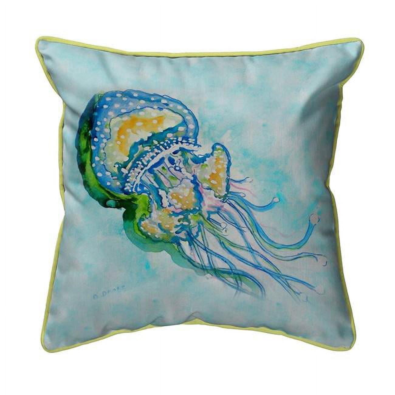 12 x 12 in. Jelly Fish Small Indoor & Outdoor Pillow