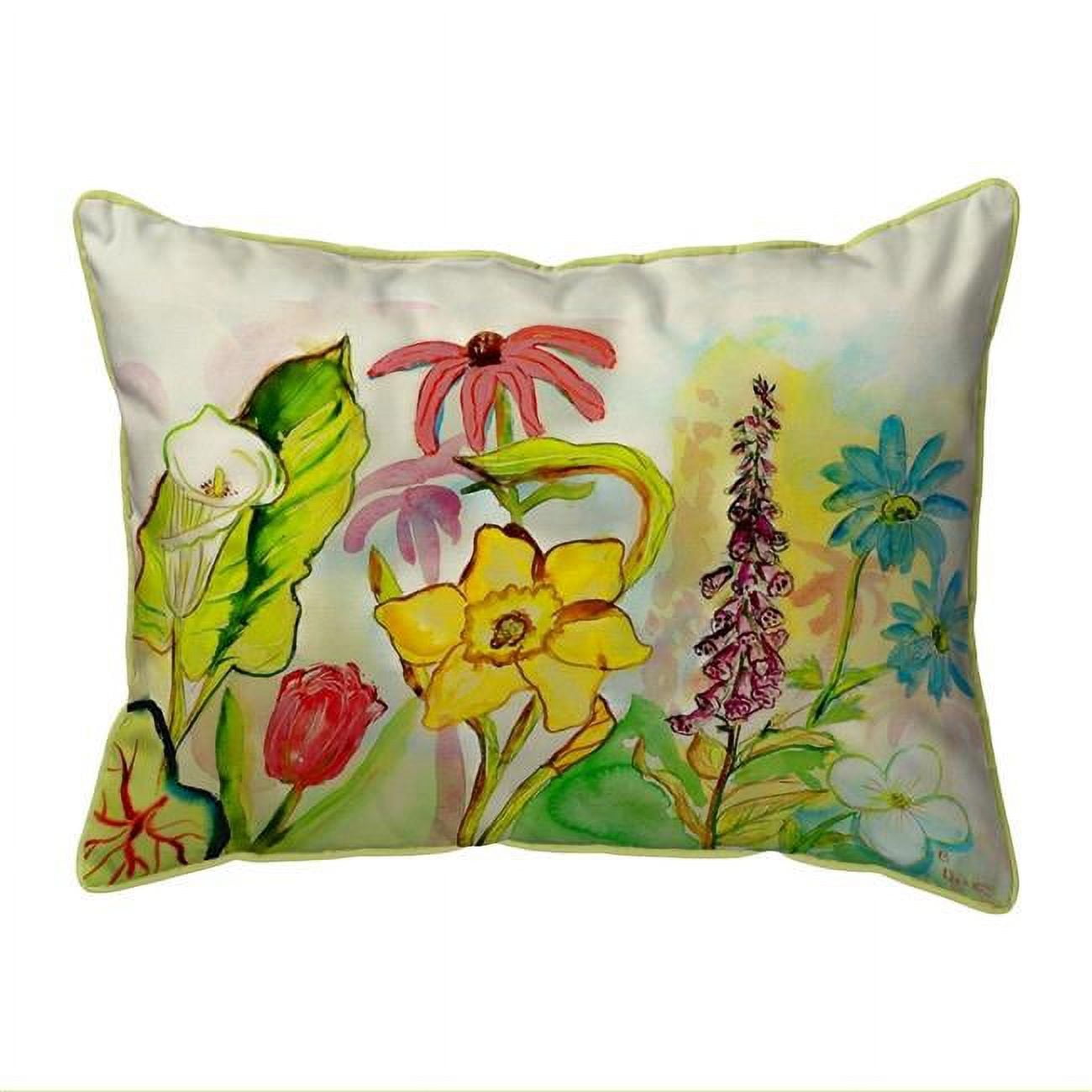 11 x 14 in. Betsys Garden Small Indoor & Outdoor Pillow