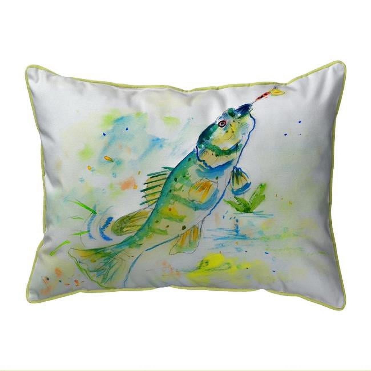 11 x 14 in. Yellow Perch Small Indoor & Outdoor Pillow