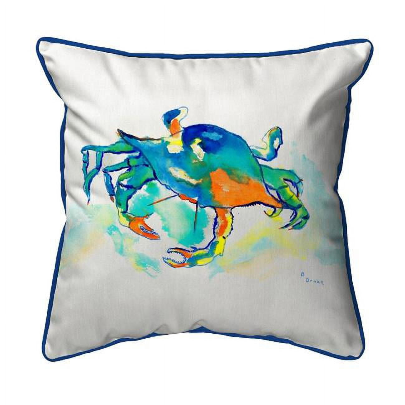 12 x 12 in. Orange Crab Small Indoor & Outdoor Pillow