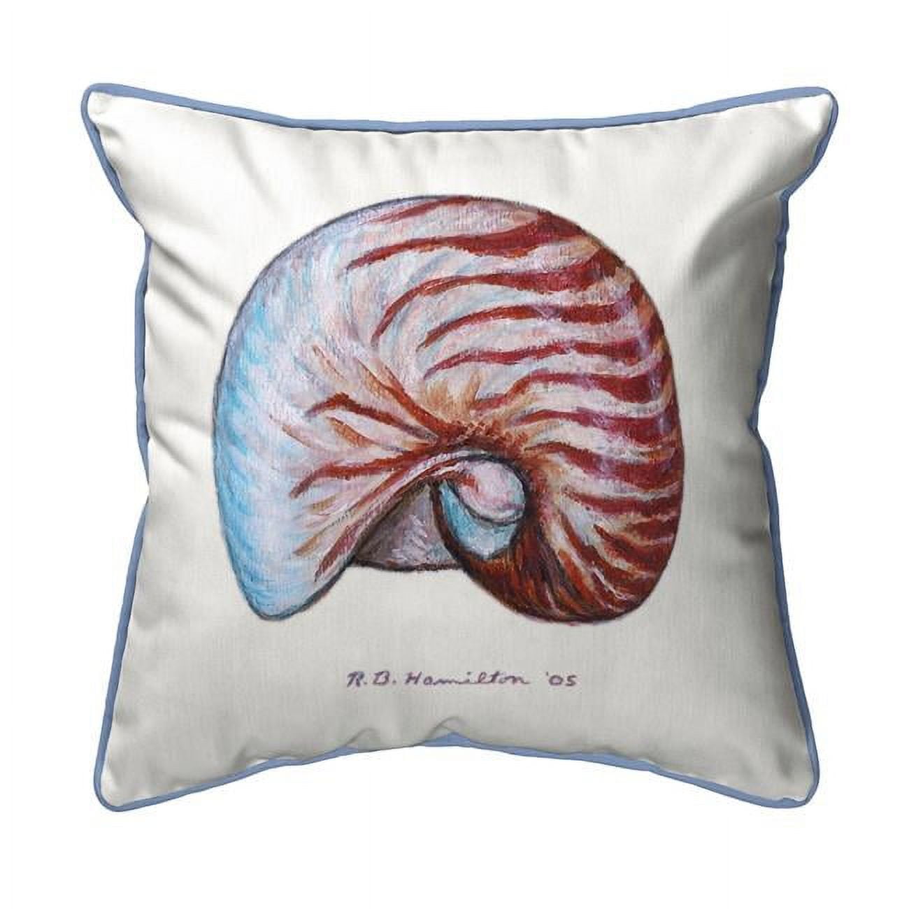 12 x 12 in. Nautilus Shell Small Indoor & Outdoor Pillow