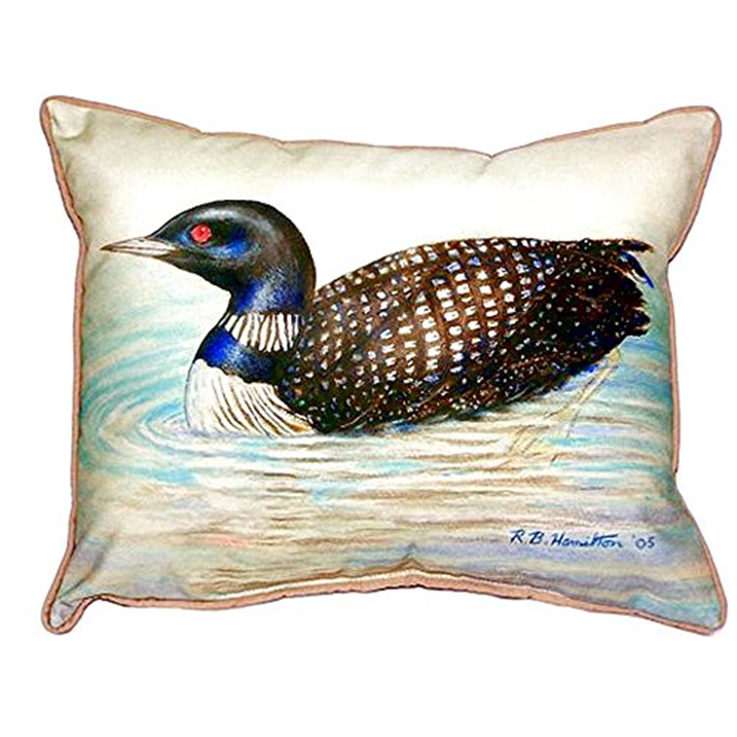 11 x 14 in. Loon Small Indoor & Outdoor Pillow