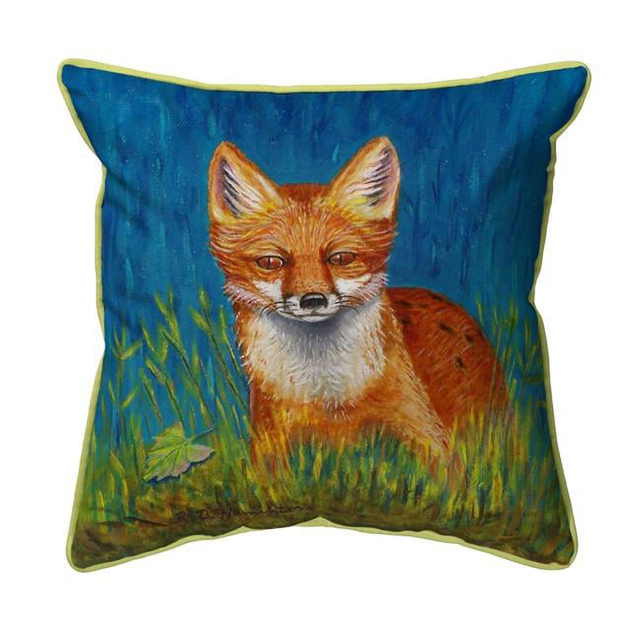 12 x 12 in. Red Fox Small Indoor & Outdoor Pillow