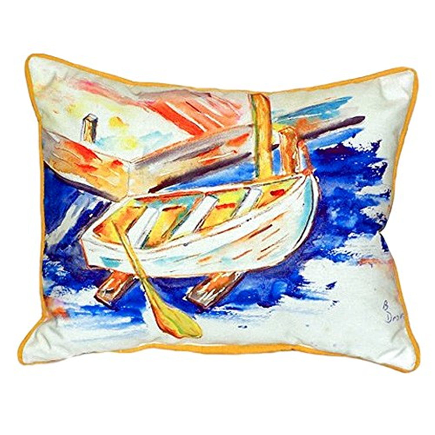 11 x 14 in. Betsys Row Boat Small Indoor & Outdoor Pillow