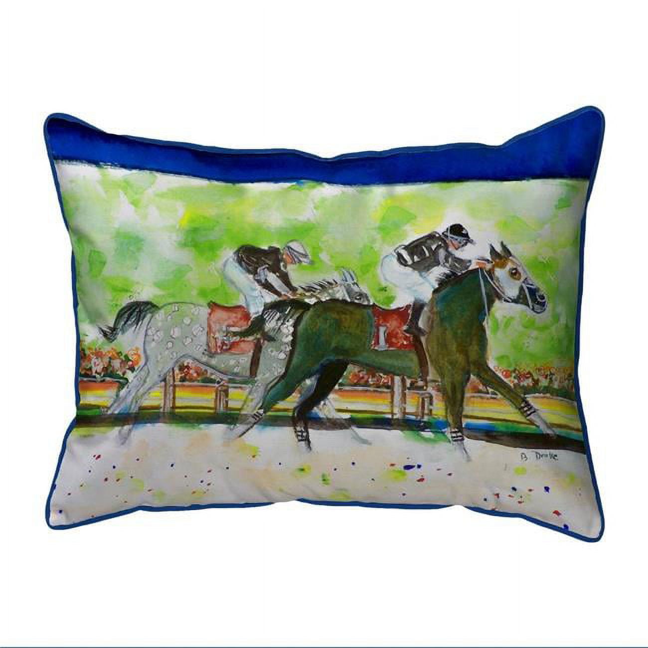11 x 14 in. Close Race Small Indoor & Outdoor Pillow