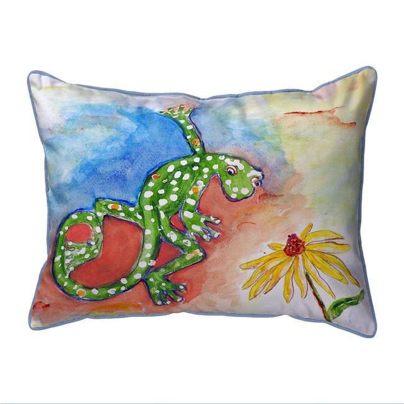11 x 14 in. Gecko Small Indoor & Outdoor Pillow