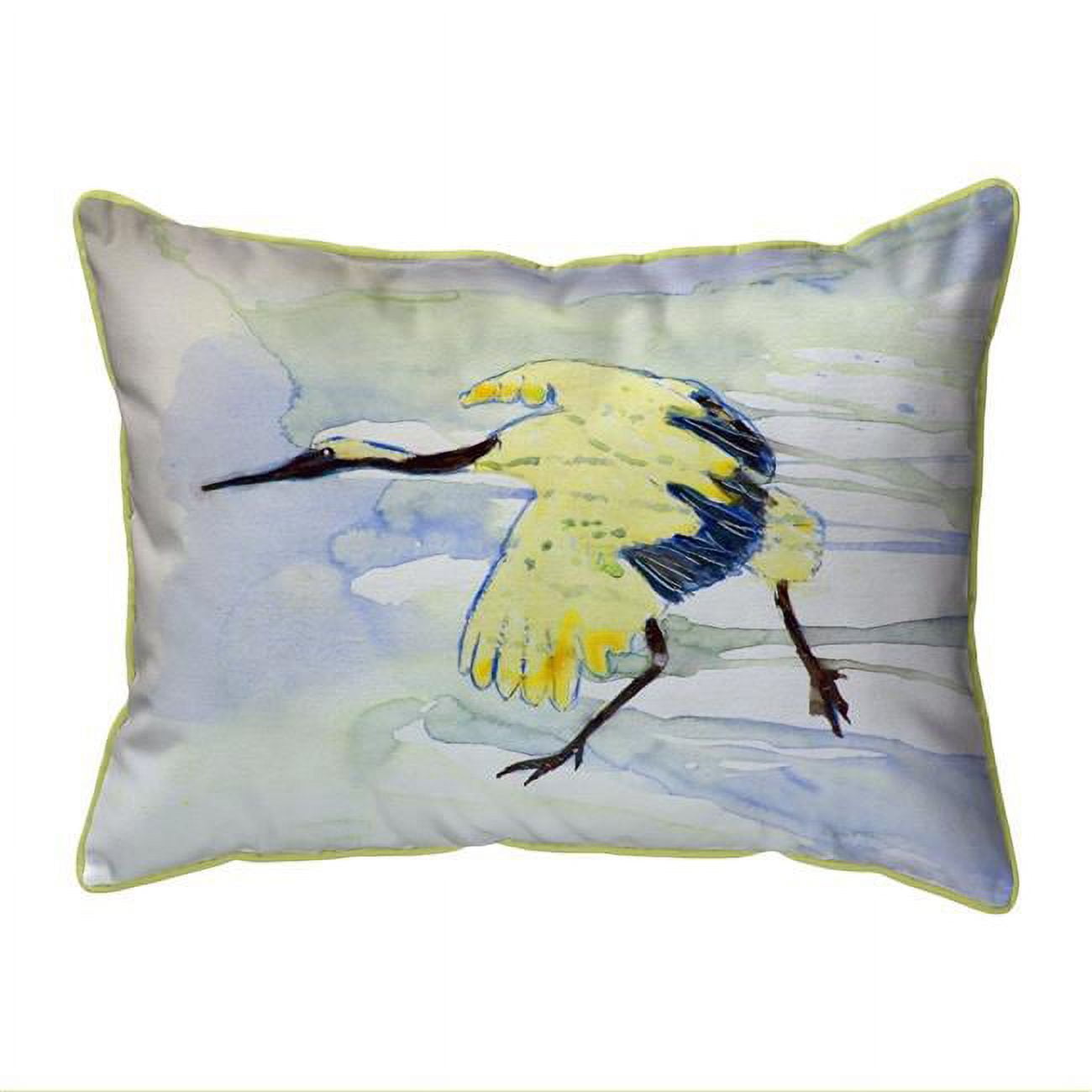11 x 14 in. Yellow Crane Small Indoor & Outdoor Pillow