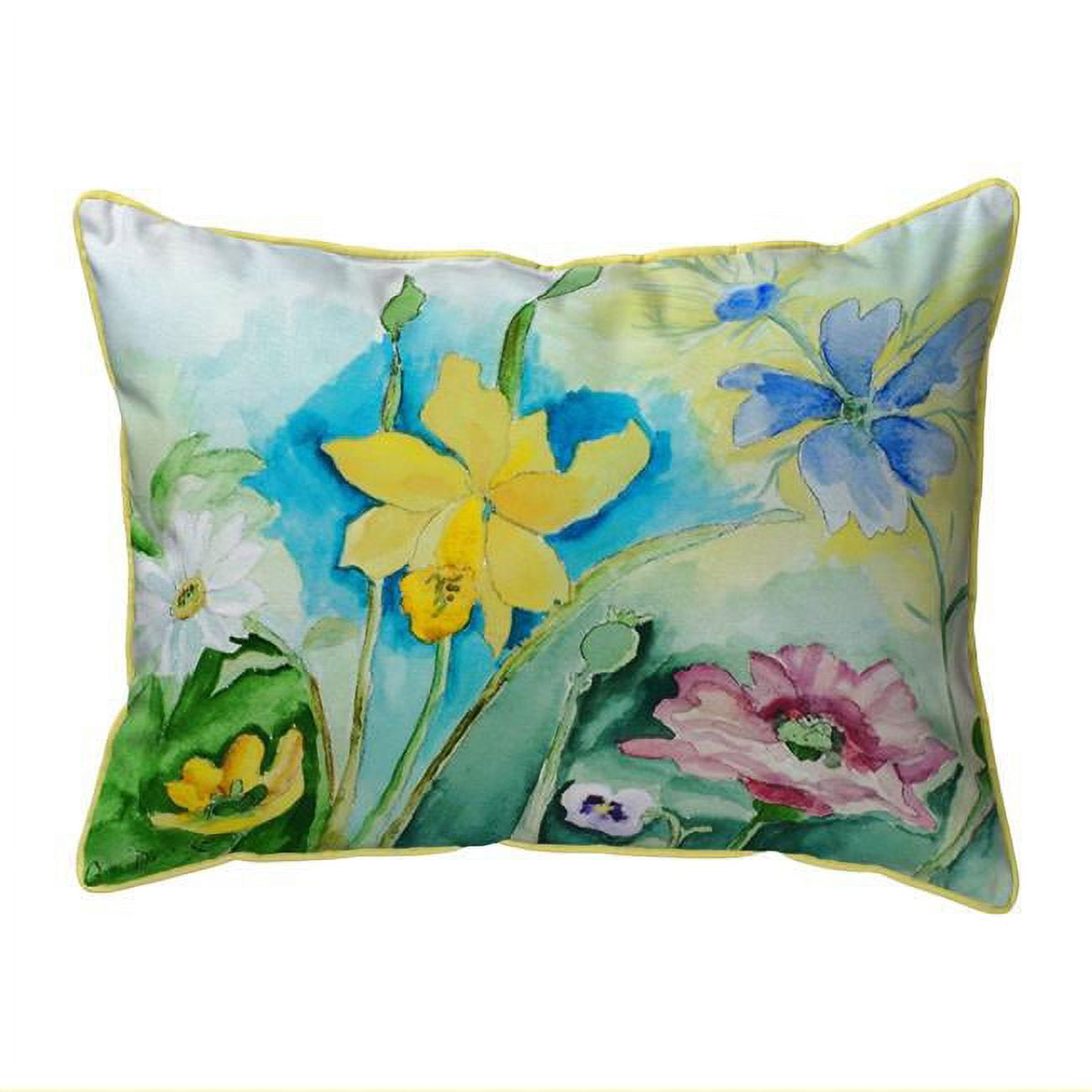11 x 14 in. Betsys Florals Small Indoor & Outdoor Pillow