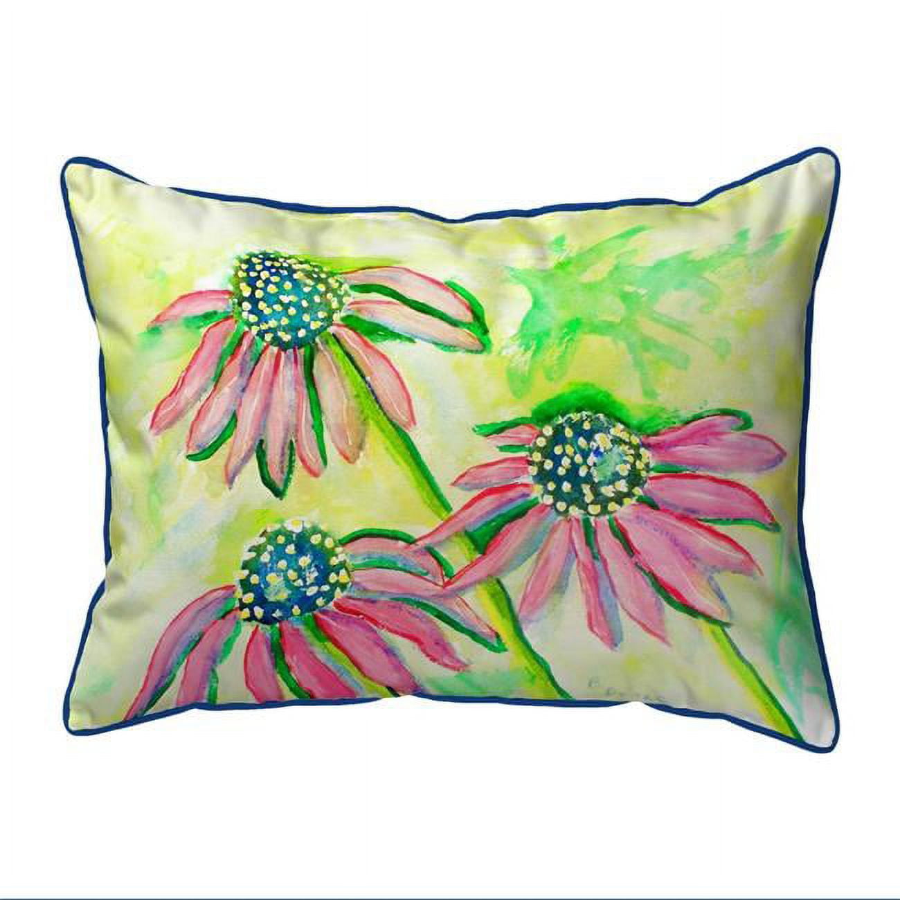 11 x 14 in. Cone Flowers Small Indoor & Outdoor Pillow